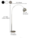 Stylish Adjustable Chrome Dome and Arc Floor Lamp #size