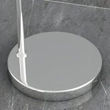 Stylish Adjustable Chrome Dome and Arc Floor Lamp Image - 4