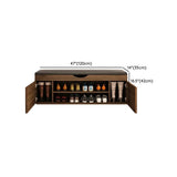 Stylish Adjustable Marble Hallway White Shoe Storage Bench Image - 40