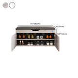 Stylish Adjustable Marble Hallway White Shoe Storage Bench Image - 41