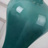 Stylish Blue Vase Ceramic Base Fabric Shade Table Lamp Image - 12