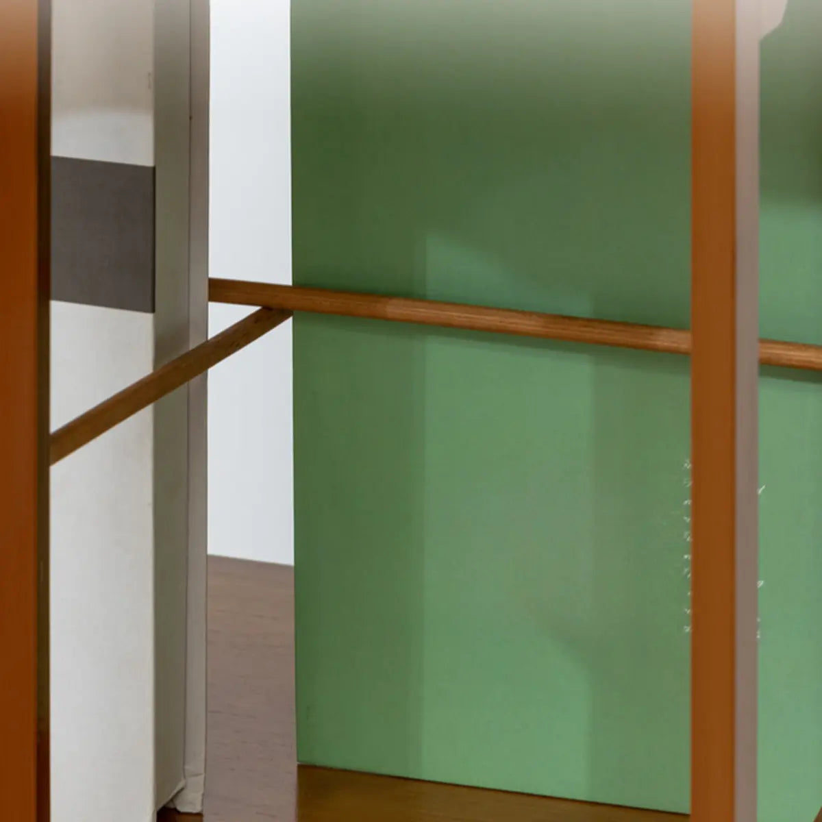 Stylish Brown Square Wooden Narrow Storage Bookcase Image - 9