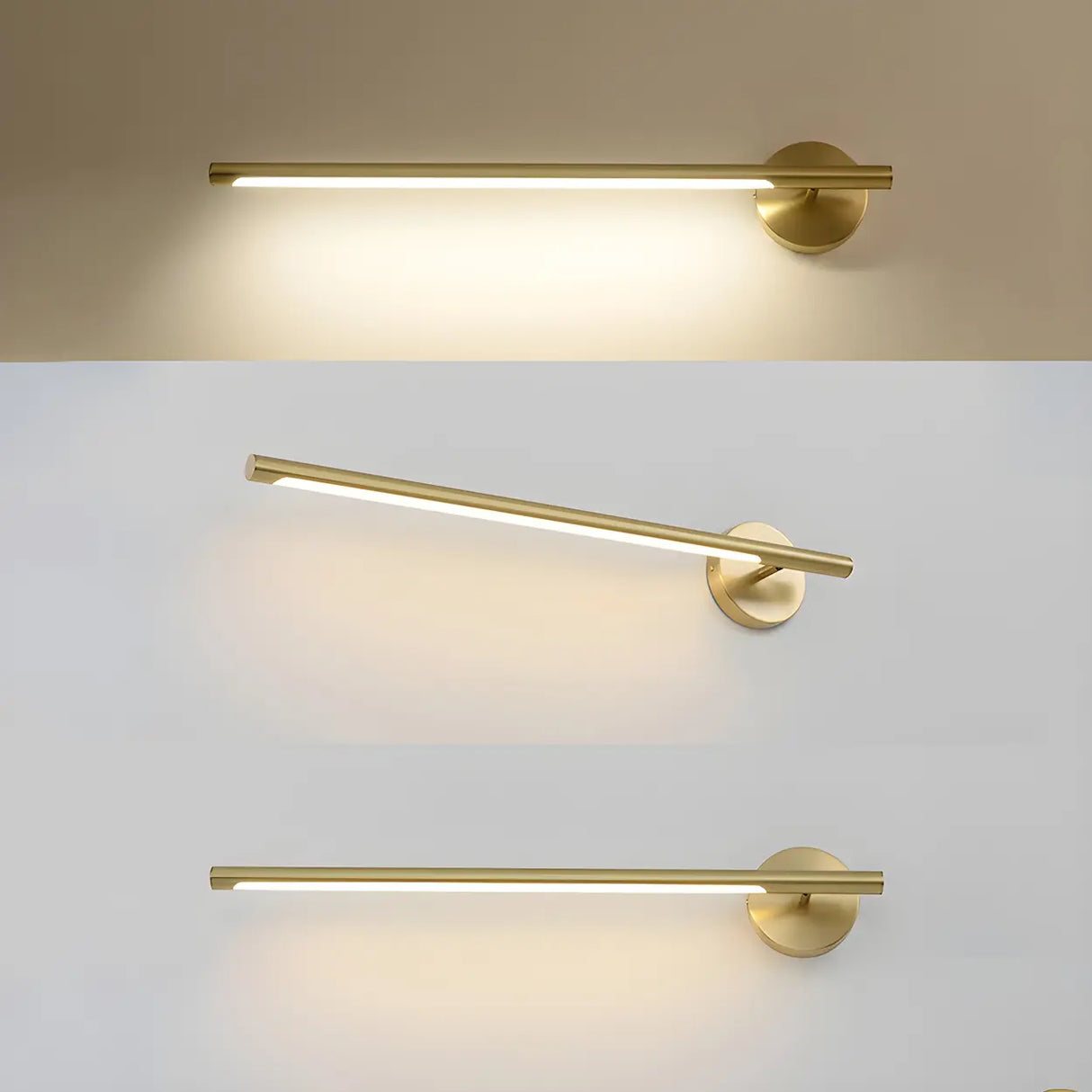 Stylish Brushed Gold Antler Art Vanity Wall Light Image - 14