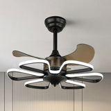 Stylish Elegant Flower Modern Ceiling Fan with Light Image - 5