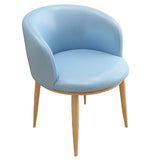 Stylish Faux Leather Home Green Compact Seat Task Chair Image - 14
