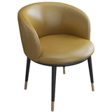 Stylish Faux Leather Home Green Compact Seat Task Chair Image - 21