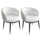 Stylish Faux Leather Home Green Compact Seat Task Chair Image - 46