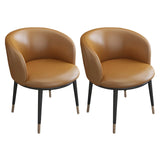 Stylish Faux Leather Home Green Compact Seat Task Chair Image - 48