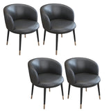Stylish Faux Leather Home Green Compact Seat Task Chair Image - 84