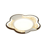 Stylish Flower Dimmable LED Flush Mount Ceiling Light Image - 12
