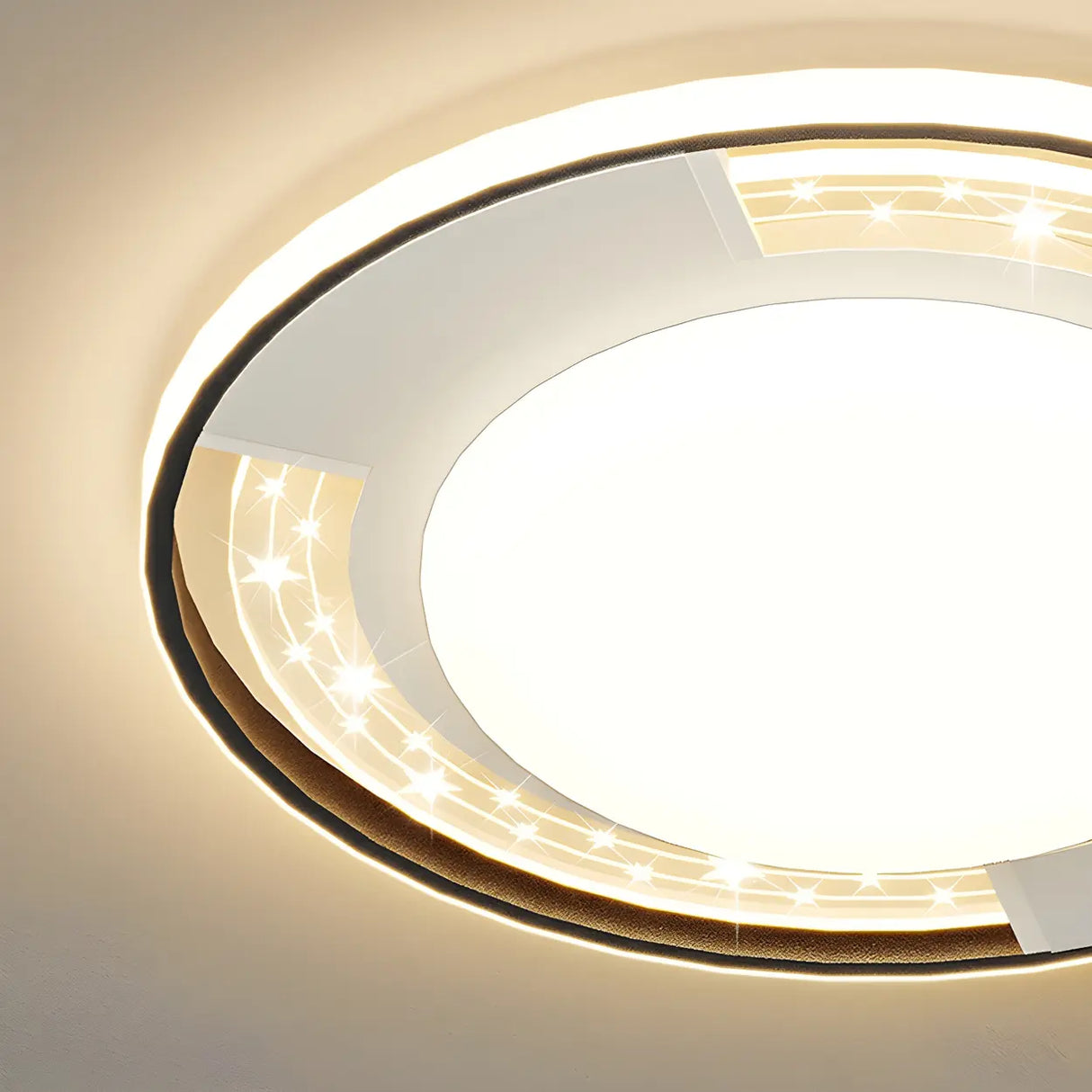 Stylish Flower Dimmable LED Flush Mount Ceiling Light Image - 17