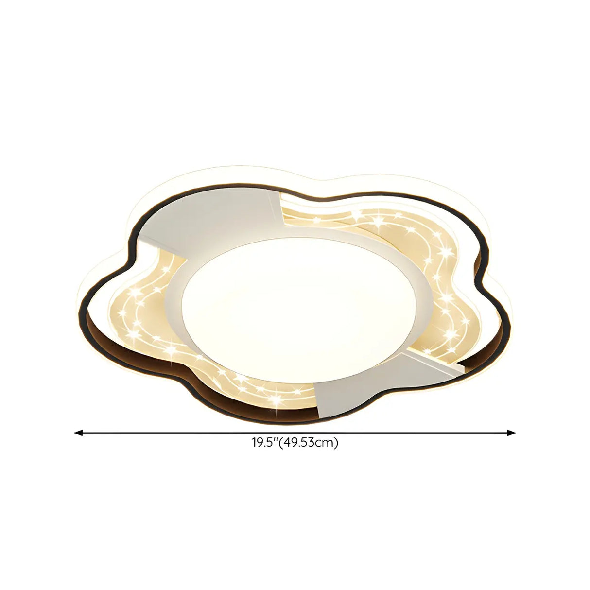 Stylish Flower Dimmable LED Flush Mount Ceiling Light Image - 24