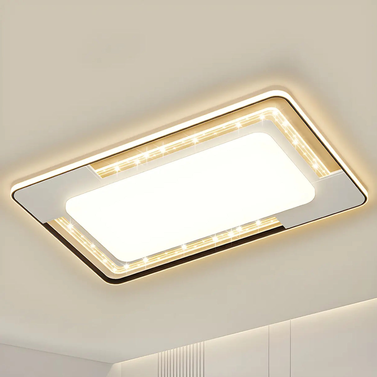 Stylish Flower Dimmable LED Flush Mount Ceiling Light Image - 5