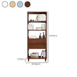 Stylish French Style Wooden Vertical Storage Bookcase #size