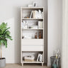 Stylish French Style Wooden Vertical Storage Bookcase Image - 2