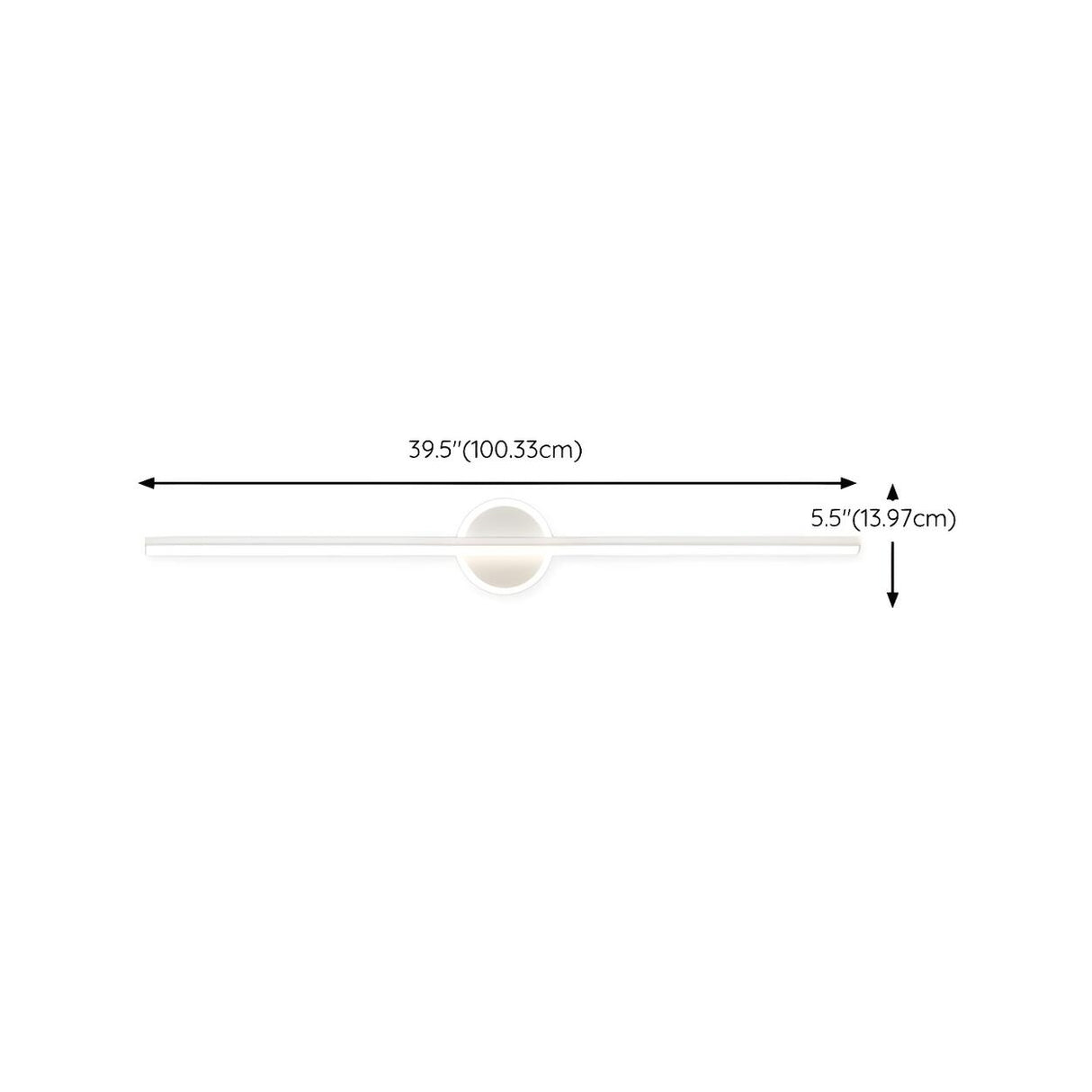 Stylish Geometric Design Simple LED Strip Vanity Light Image - 25