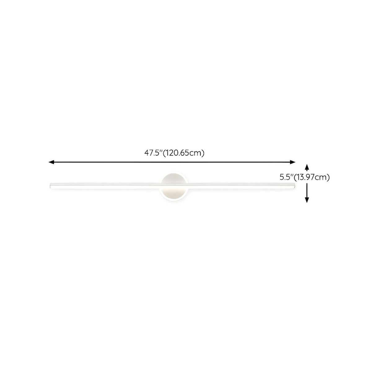 Stylish Geometric Design Simple LED Strip Vanity Light Image - 27
