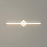 Stylish Geometric Design Simple LED Strip Vanity Light Image - 3