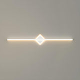 Stylish Geometric Design Simple LED Strip Vanity Light Image - 8