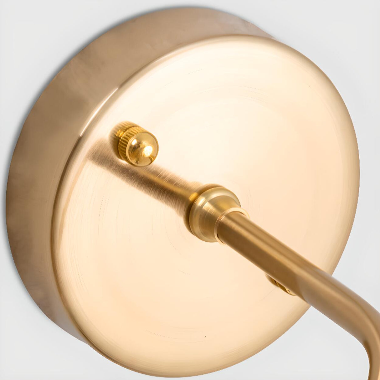 Stylish Gold Flower Clear Glass Bedside Wall Sconce Image - 14