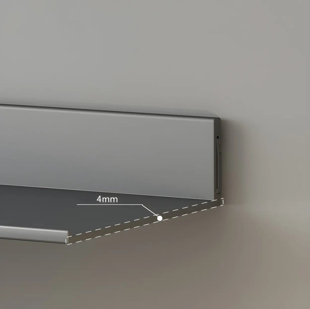 Stylish Horizontal Wall Mount Metal Short Bookshelves Image - 11