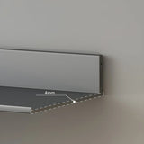Stylish Horizontal Wall Mount Metal Short Bookshelves Image - 11
