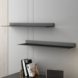Stylish Horizontal Wall Mount Metal Short Bookshelves Image - 17