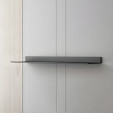 Stylish Horizontal Wall Mount Metal Short Bookshelves Image - 2