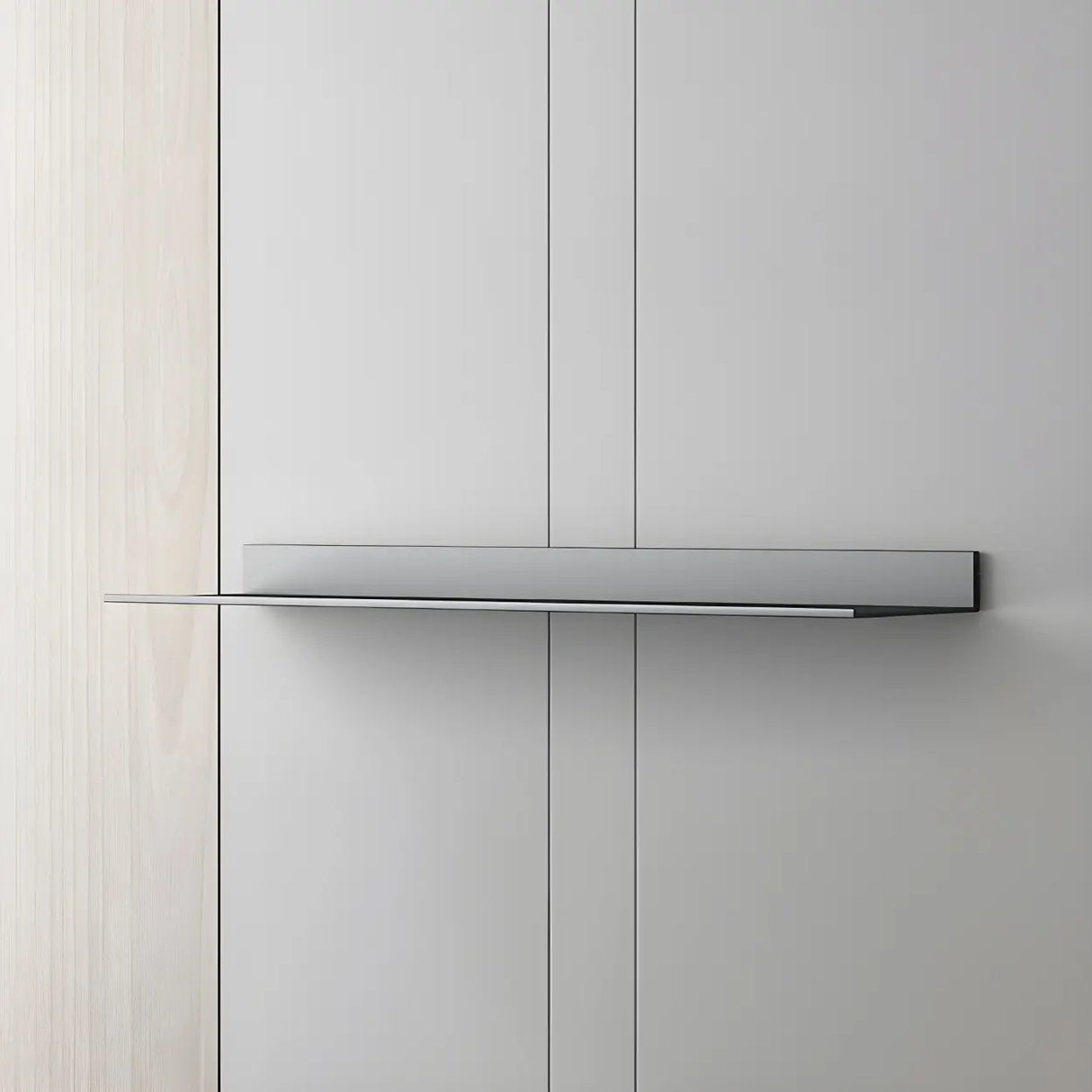 Stylish Horizontal Wall Mount Metal Short Bookshelves Image - 3