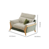 Stylish L-Shape Stationary Fabric White Standard Chaise Sofa Image - 22