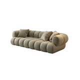 Stylish L-Shaped Velvet Sage Green Large Sectional Sofa Image - 10