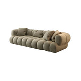 Stylish L-Shaped Velvet Sage Green Large Sectional Sofa Image - 16