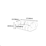 Stylish L-Shaped Velvet Sage Green Large Sectional Sofa Image - 22