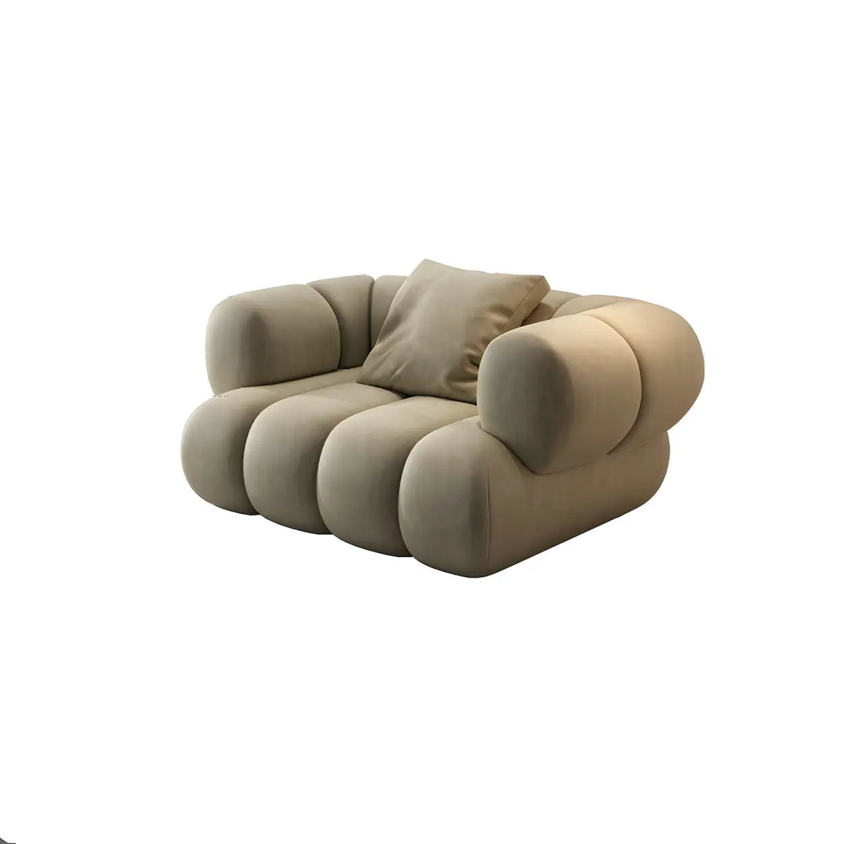 Stylish L-Shaped Velvet Sage Green Large Sectional Sofa Image - 7