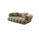 Stylish L-Shaped Velvet Sage Green Large Sectional Sofa Image - 8