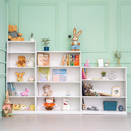 Stylish Metal Closed Back Standard Display Bookcase Image - 1