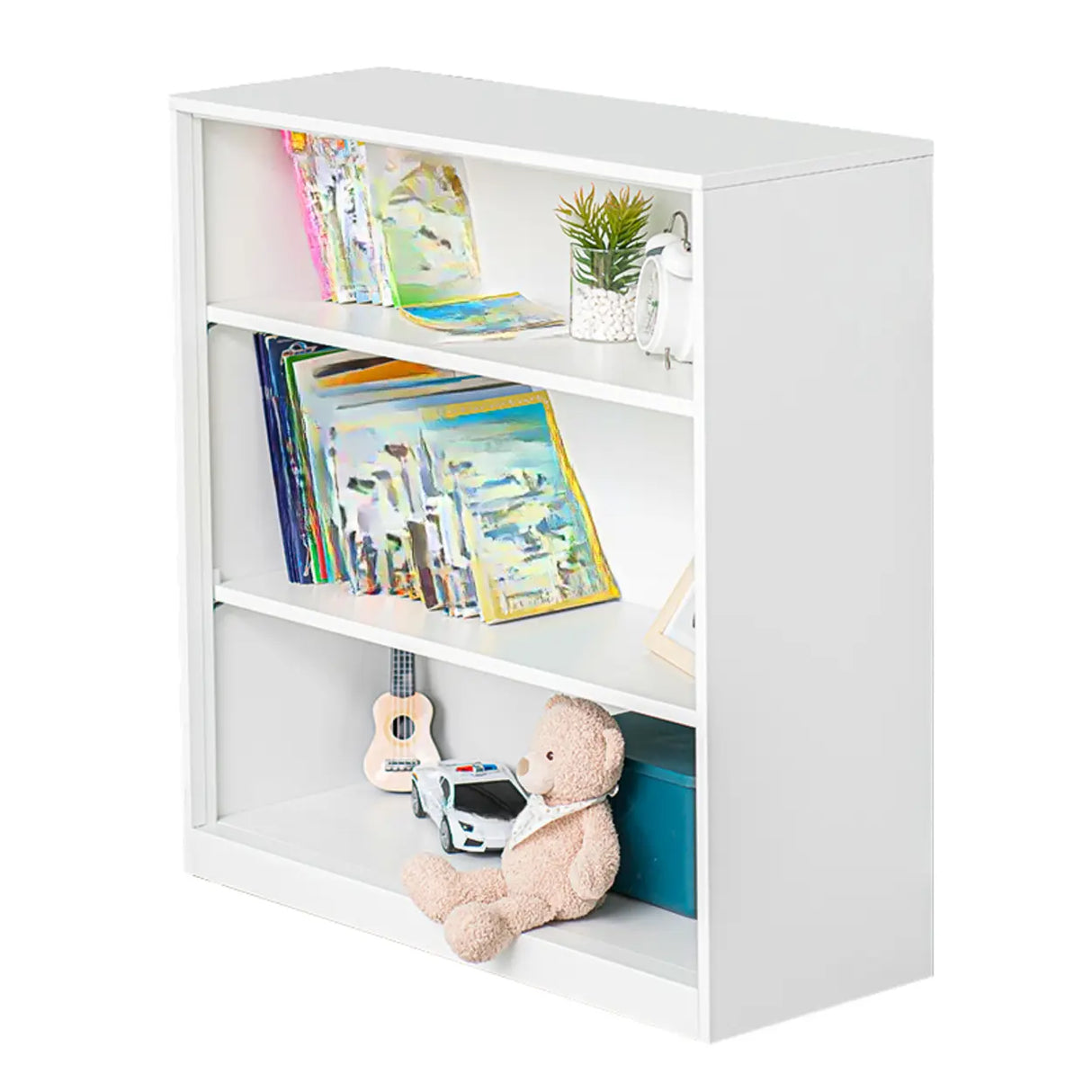 Stylish Metal Closed Back Standard Display Bookcase Image - 10