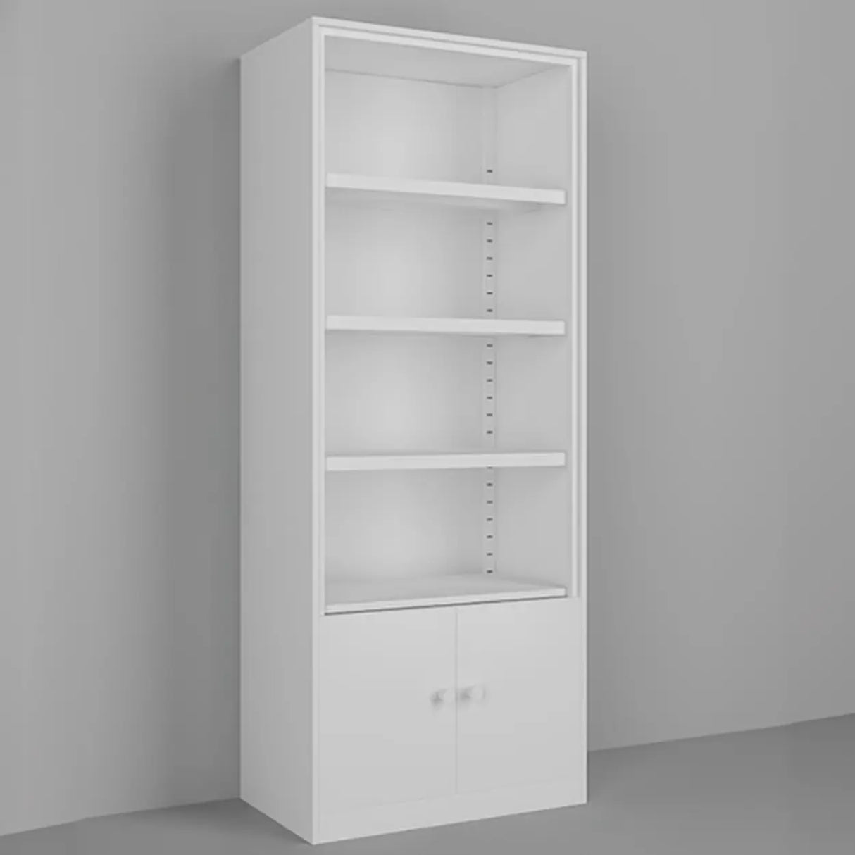 Stylish Metal Closed Back Standard Display Bookcase Image - 12
