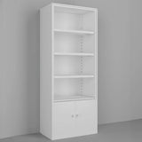 Stylish Metal Closed Back Standard Display Bookcase Image - 12