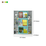Stylish Metal Closed Back Standard Display Bookcase Image - 15