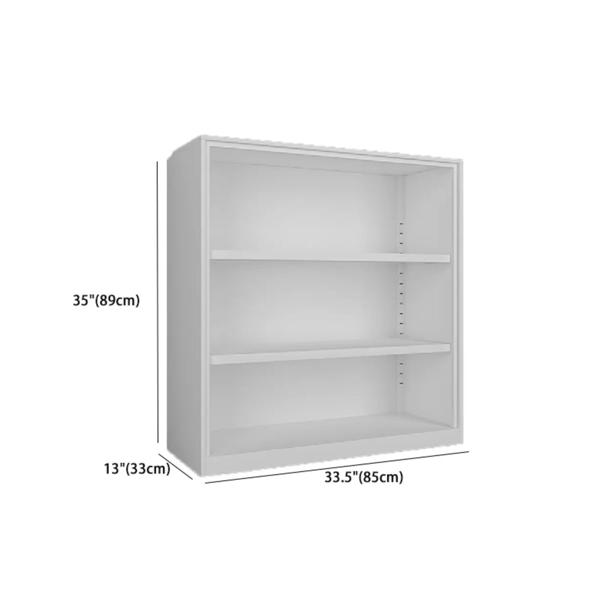 Stylish Metal Closed Back Standard Display Bookcase Image - 16