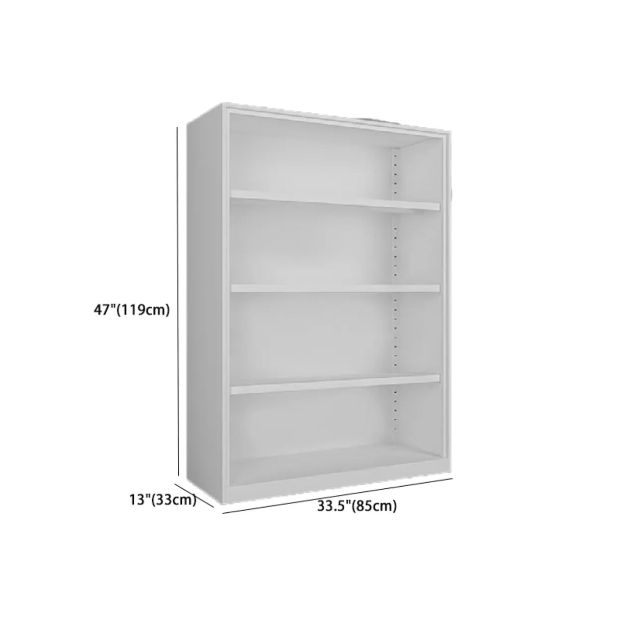 Stylish Metal Closed Back Standard Display Bookcase Image - 17