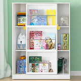 Stylish Metal Closed Back Standard Display Bookcase Image - 2