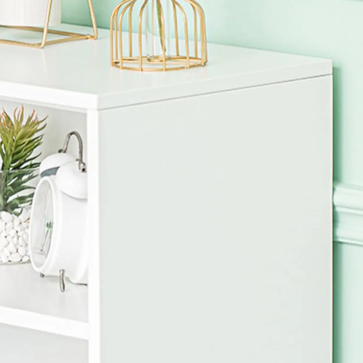 Stylish Metal Closed Back Standard Display Bookcase Image - 4