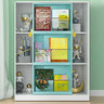 Stylish Metal Closed Back Standard Display Bookcase Image - 5