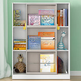 Stylish Metal Closed Back Standard Display Bookcase Image - 7
