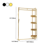 Stylish Metal Gold Large Storage Hooks Garment Coat Rack #size