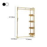 Stylish Metal Gold Large Storage Hooks Garment Coat Rack Image - 15