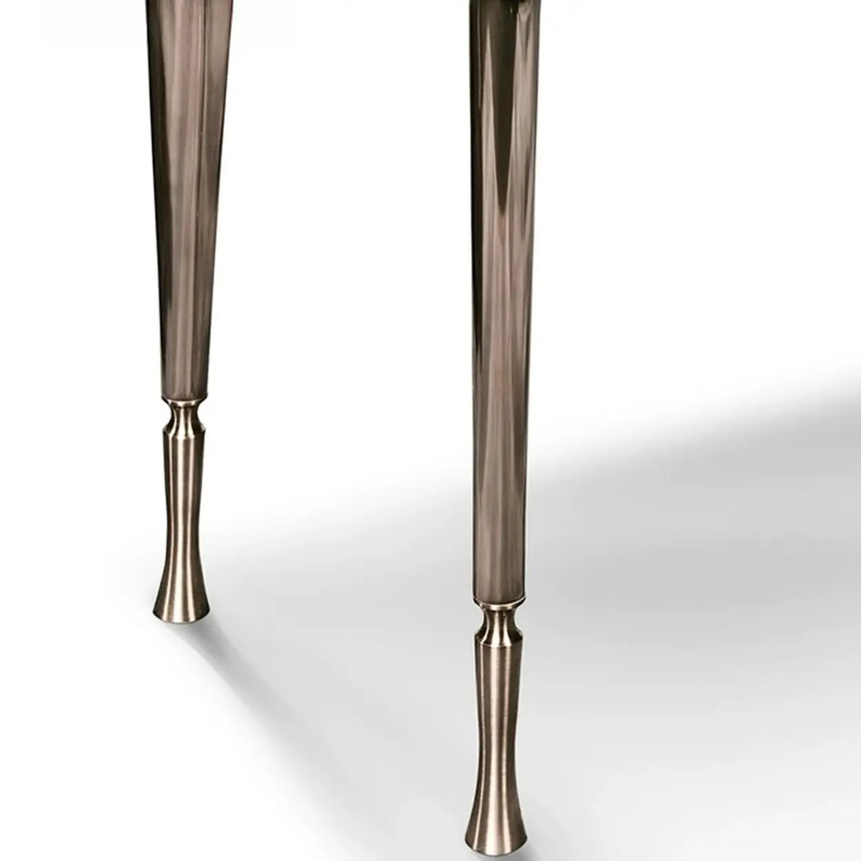 Stylish Metal Legs Blue Stone Storage Console Table Image - 10