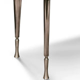 Stylish Metal Legs Blue Stone Storage Console Table Image - 10